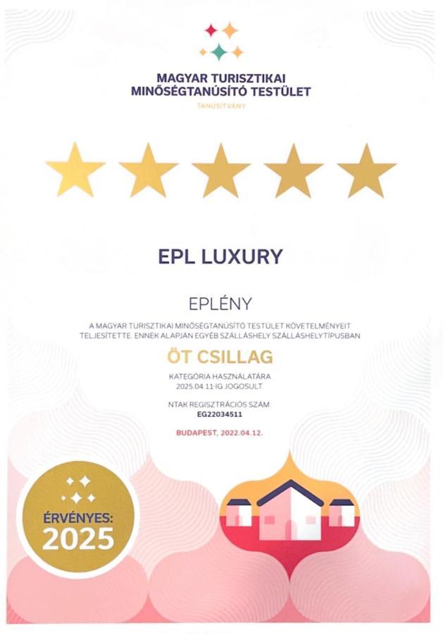 Apartament Epl Luxury Eplény Zewnętrze zdjęcie